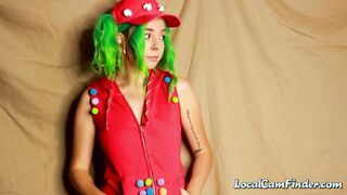 Fortnite Candygirl Rides Dildo in Teen Solo Cam Show