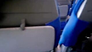 Amateur Public Blowjob in a Train Carriage