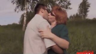 Russian Amateurs Having Sex Outdoors