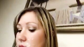 Super Big-Ass Amateur Facial on Webcam
