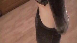 Arschfick-Creampie für einen deutschen Hungerhaken