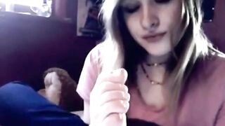 Spitting on My Feet: Amateur's Webcam Foot Fetish