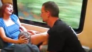 Threesome on a German Train