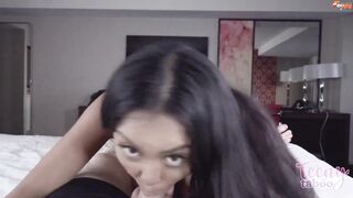 Horny Teen Luna Mills Deepthroats and Jumps on Her Teacher's Hard Cock