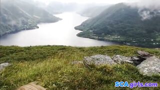 Utendørs sex i Norge med amatørpar