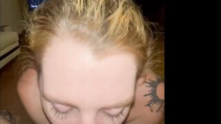 Ginger Teen Deepthroats Big Cock for a Sloppy POV Blowjob