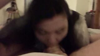 Sucking Him Off POV - Amateur Blowjob Video