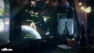 D.Va fucks in cowgirl position in Christmas gift 3D porn Animation