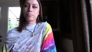 Brunette Girl With Piercing And Bracelet Fucks Her Brother - Laya Rae