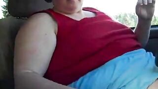 BBW MILF Public Car Masturbation Video