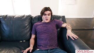 Big tits redhead stepmom teaching stepson how to fuck