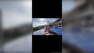 Onlyfans - Valentina Midget - Poolside Bbc Fuck With Louie Smalls