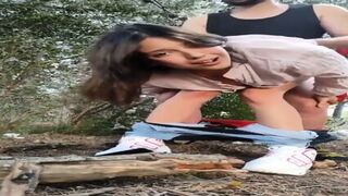 Horny Punjabi Girlfriend Having Sex With Lover In Jungle