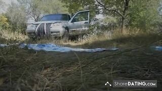 Russian Amateur Yulia Lazareva Outdoor Hardcore