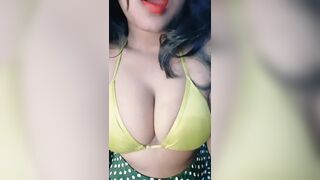 Hot Girl massages her boots with thuk