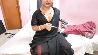 Bhabhi shared her honeymoon secret while smoking