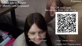 Sweet slobbery blowjob after work with cum kiss