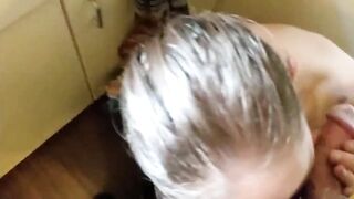 Brittany and Tanya's Amateur Blowjob and Cum Play