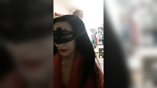 Standing on the Bare Chair in Front of the Window