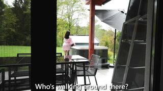 Busty Neighbor Sneaks into My Hot Tub: Wet Cowgirl Ride