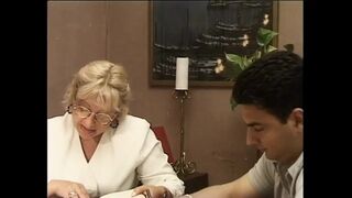 Blonde milf loves young cock in pussy