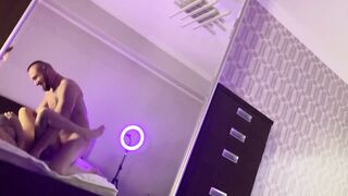 Blonde Babe Films Hardcore Sex with Big-Cock Stud