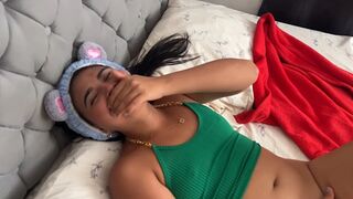 She discovers that her little stepsister masturbates when no one is home