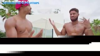 Sara Retali And Sabien Demonia Poolside Foursome