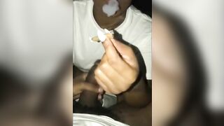 Black Amateur Sucks a Big Dick