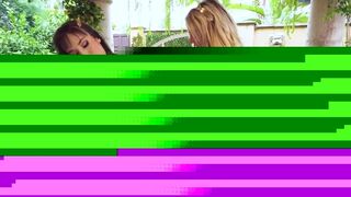 Kayley Gunner And Lexi Luna Sharing A Cock Outdoor