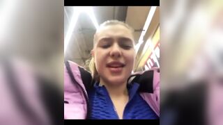 Masturbating in Fitting Room Close up