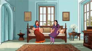 Two Friends talking about having fun