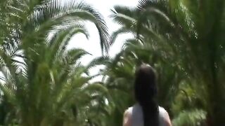 German Amateur Outdoor Creampie