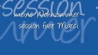 German Blonde Girl Plays with Dildo on Webcam