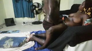 She gets fucked brutally on a couch by a visitor