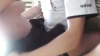 Two amateurs join for a steamy threesome fun