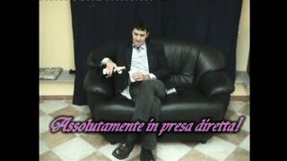 Busty Mature Masked Babe Drinks Cum After Being Fucked by Two Big Cocks