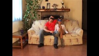 Wonderful Masked MILF Wife with Perfect Body Fucked and Cummed in Mouth by Huge Amateur Cock