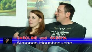 Hairy Ginger German slut fucked by horny couple