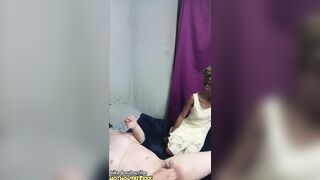 Hot black slut secretly fucks the boss when wife is at work