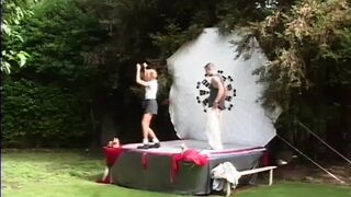 Sexy blondes threesome pussy fucking big black cock in pussy in mouth (Full original movie.)