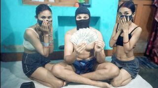 School Friends Threesom Sex xxx Video Hindi, One boy with two girls full hindi audio xxx video