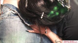 Busty hairy milf Nina Swiss enjoying her bitchbois big cock