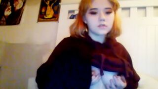 Horny Russian teen masturbating online