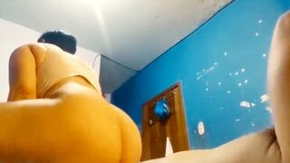 LATINA STEPMOTHER FUCKS AND RIDES HER STEPSON'S COCK AND LEAVES A LOT OF MILK
