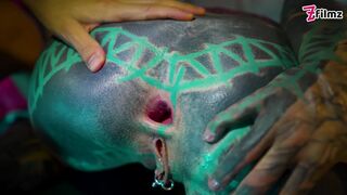 BWC Security Caught A Tattooed Girl Fucking Her Pussy So Good so He Fuck Her ANAL