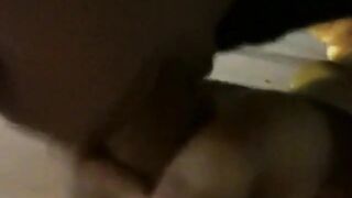 Korean Amateur Sucks Cock in Bathroom Gloryhole