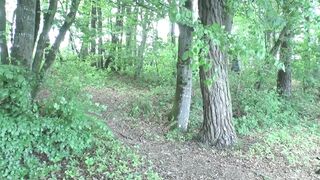 Hot dp action in the woods