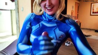 Samus Gives You a Real Blowjob