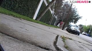 Hot girl gets cum in shoes after getting fucked by two massive cocks